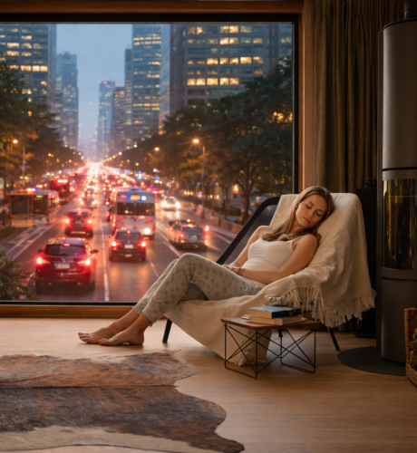isolation acoustique des fenêtres pierret avec femme qui dort