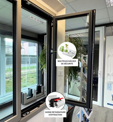 Fenêtre alu sécurisée